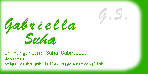 gabriella suha business card